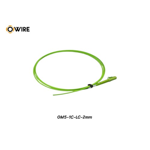 Pigtail 1 Core LC MM OM5 2mm ยาว 1.5 เมตร