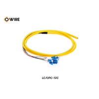 Pigtail 12 Core LC/UPC SM 0.9mm ยาว 1.5 เมตร