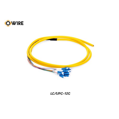 Pigtail 12 Core LC/UPC SM 0.9mm ยาว 1.5 เมตร
