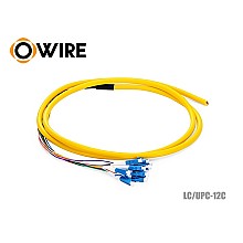 Pigtail 12 Core LC/UPC SM 0.9mm ยาว 1.5 เมตร