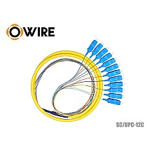 Pigtail 12 Core SC/UPC SM 0.9mm ยาว 1.5 เมตร