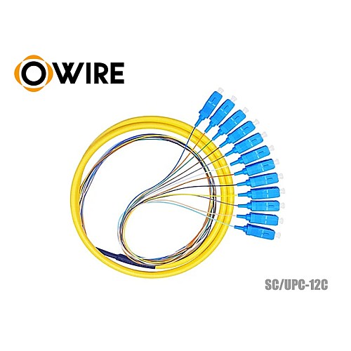 Pigtail 12 Core SC/UPC SM 0.9mm ยาว 1.5 เมตร