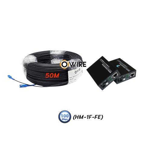 สายไฟเบอร์ออฟติก 1 Core 50 เมตร + Media BIDI 10/100 สายไฟเบอร์ออฟติก 1 Core 50 เมตร + Media BIDI 10/100