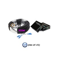 สายไฟเบอร์ออฟติก 2 Core 100 เมตร + Media DX 10/100