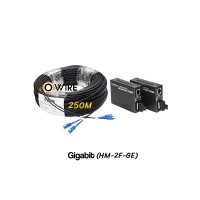 สายไฟเบอร์ออฟติก 2 Core 250 เมตร + Media DX 1G
