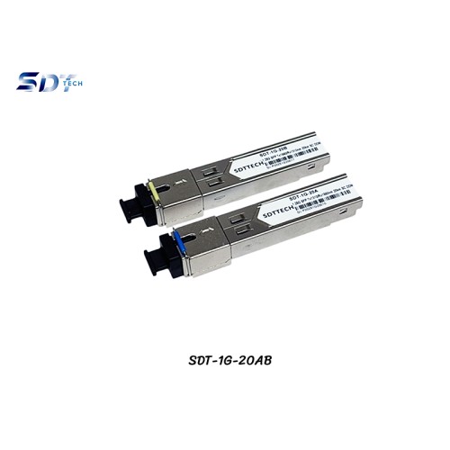 SDT | SFP SC BIDI-1310/1550 1.25G DDM SM 20KM