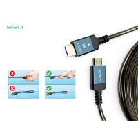 สาย HDMI Fiber SGO 8K@60Hz ยาว 20 เมตร (Armored) สาย HDMI Fiber SGO 8K@60Hz ยาว 20 เมตร (Armored)
