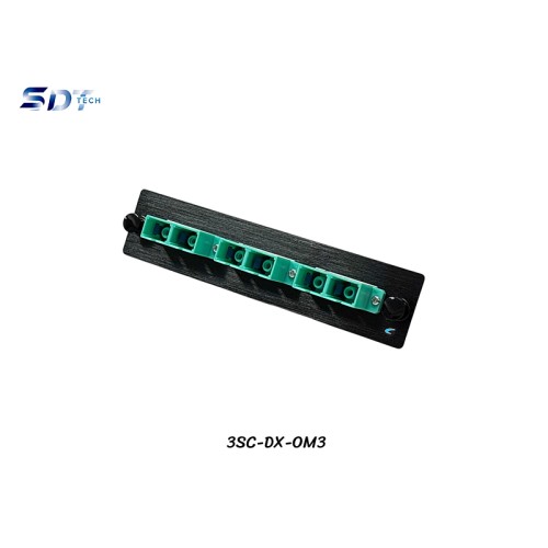 SNAP-IN Aluminum Plate 3SC Aqua OM3 Duplex