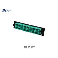 SNAP-IN Aluminum Plate 6SC Aqua OM3 Duplex SNAP-IN Aluminum Plate 6SC Aqua OM3 Duplex