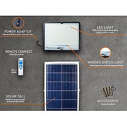 โคมไฟสปอร์ตไลท์ Solar Spotlight LumiRa รุ่น LSC-028 100W