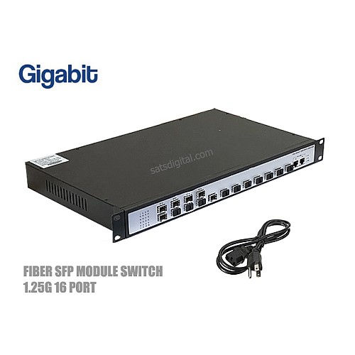 Fiber SFP Switch 16 Port 1.25G + 2GE Uplink