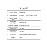 แท่นตัดสายไฟเบอร์ออฟติก Fiber Cleaver รุ่น AUA-X1 แท่นตัดสายไฟเบอร์ออฟติก Fiber Cleaver รุ่น AUA-X1
