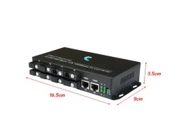 Gigabit Fiber Switch SC (B) 8 Port BIDI 3KM + 2GE