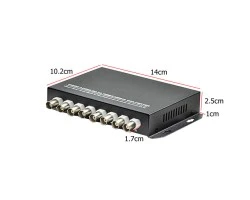 Fiber Optic Video Converter 8 Channel 720p