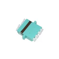 ตัวต่อหัวไฟเบอร์ LC-LC (UPC) Quad MM OM3 ตัวต่อหัวไฟเบอร์ LC-LC (UPC) Quad MM OM3