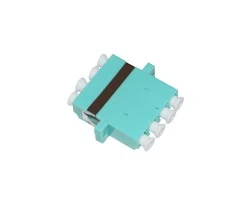 ตัวต่อหัวไฟเบอร์ LC-LC (UPC) Quad MM OM3