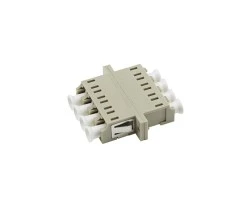 ตัวต่อหัวไฟเบอร์ LC-LC (UPC) Quad MM OM1, OM2