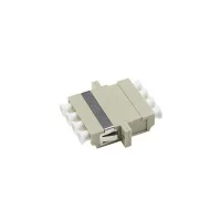 ตัวต่อหัวไฟเบอร์ LC-LC (UPC) Quad MM OM2 ตัวต่อหัวไฟเบอร์ LC-LC (UPC) Quad MM OM2