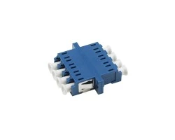 ตัวต่อหัวไฟเบอร์ LC-LC (UPC) Quad SM BLUE