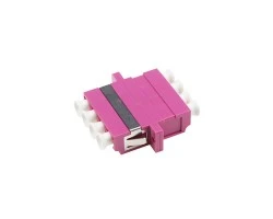 ตัวต่อหัวไฟเบอร์ LC-LC (UPC) Quad MM OM4