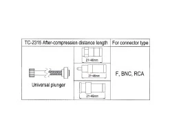 คีมอัดหัว BNC, RG6 ชนิดกันน้ำ LINK รุ่น TC-2315