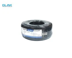 สาย RG6 พร้อมสายไฟ GLINK ชีลด์ 95% (100M)