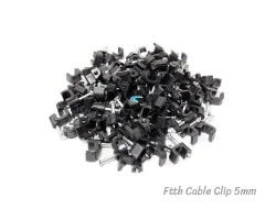 กิ๊บตอกสายไฟเบอร์ออฟติก FTTH Flat Type 1-6 Core