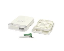 กล่องพักสายไฟเบอร์ออฟติก 2 Core Indoor