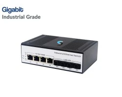 Gigabit Industrial Switch 4 Port LAN + 4 SFP Port