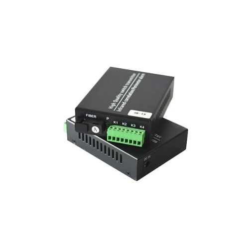 Dry Contact Switch 4 CH To Fiber Converter