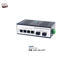 Gigabit Industrial PoE 4 Port + 2 SFP Uplink