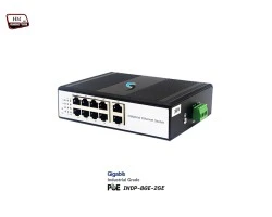 Gigabit Industrial PoE 8 Port + 2GE Uplink