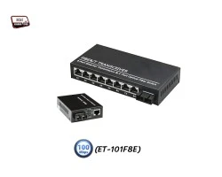 Media Converter 1X8 Port 10/100 Duplex 20KM