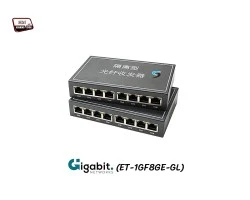 Gigabit Media Converter IN8 OUT8 VLAN Point To Point