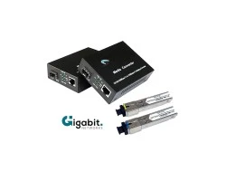 Gigabit SFP Media Converter + SFP SC 3KM