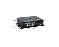 PCM Voice 4 Phone To Fiber Optic