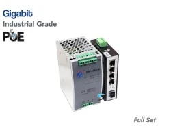 Gigabit Industrial PoE 4 Port + 1 SFP + IND Power