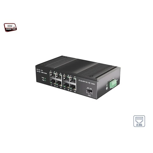 Industrial Switch 2.5G 8 Port + 10G SFP Port Uplink