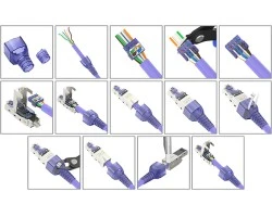 หัวแลน Cat7 FTP สำหรับสายแบบมีชีลด์