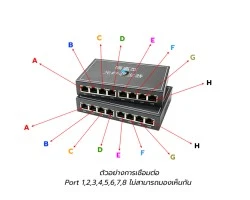 Gigabit Media Converter IN8 OUT8 VLAN Point To Point
