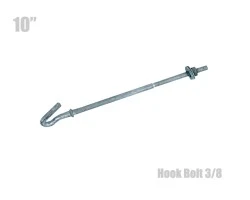 ฮุกโบลท์ (hook Bolt) ขนาด 3/8″ ความยาว 10 นิ้ว