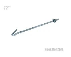 ฮุกโบลท์ (hook Bolt) ขนาด 3/8″ ความยาว 12 นิ้ว