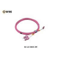 Patch Cord SC-LC MM OM4 Duplex ยาว 3 เมตร Patch Cord SC-LC MM OM4 Duplex ยาว 3 เมตร