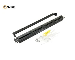 Patch Panel Cat6 Owire 1U ขนาด 24 Port