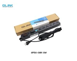 ปลั๊กไฟ 6 ช่อง สำหรับตู้แร็ค GLINK รุ่น GPDU-08K-5M