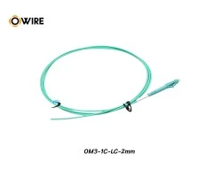 Pigtail 1 Core LC/UPC MM OM3 2mm ยาว 1.5 เมตร