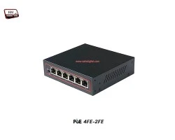 PoE Switch 4 Port 10/100 + 2 LAN FE Uplink
