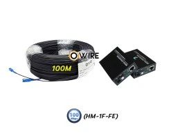 สายไฟเบอร์ออฟติก 1 Core 100 เมตร + Media BIDI 10/100