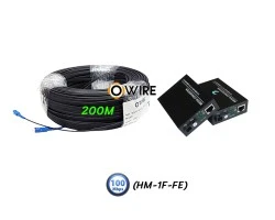 สายไฟเบอร์ออฟติก 1 Core 200 เมตร + Media BIDI 10/100
