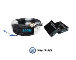 สายไฟเบอร์ออฟติก 1 Core 250 เมตร + Media BIDI 10/100